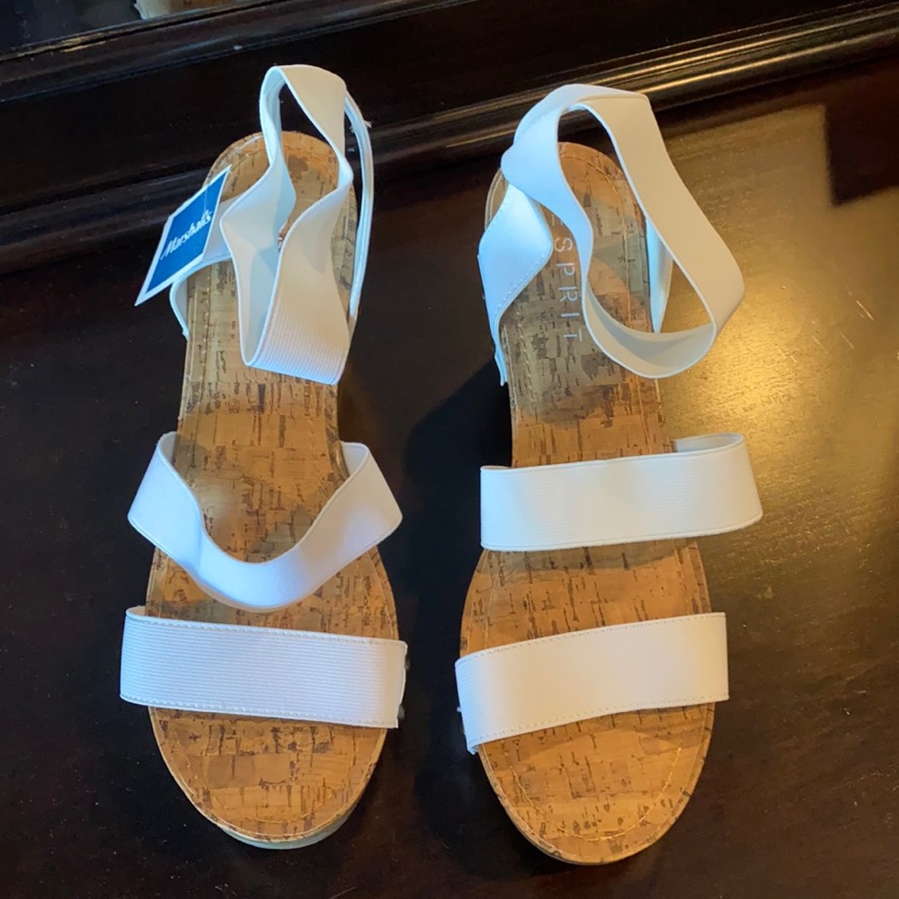 Sexy white wedges